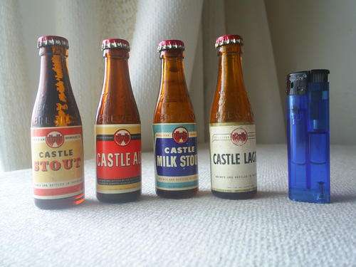 Castle Miniature Beer Bottle