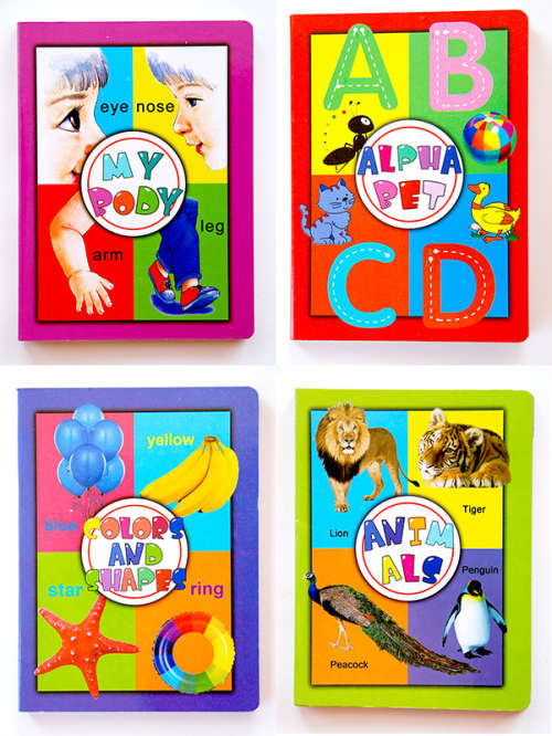 4 Educational Books Books Bundle - Hard Pages