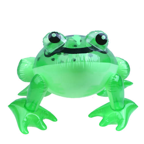 Inflatable Green Frog with Flashing lights as eyes