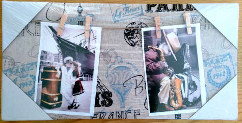 Unique Canvas photo frame with Paris print