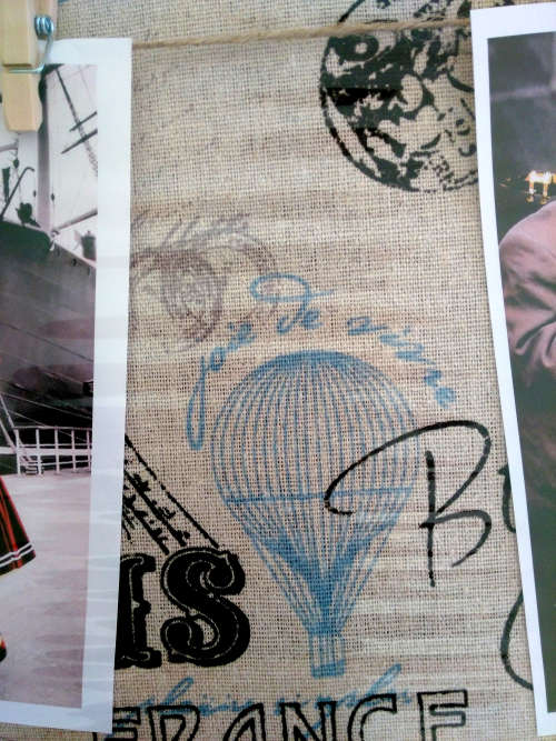 Unique Canvas photo frame with Paris print