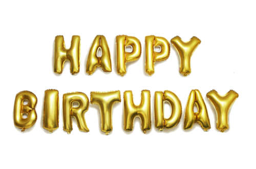 Gold Foil Balloon - Happy Birthday