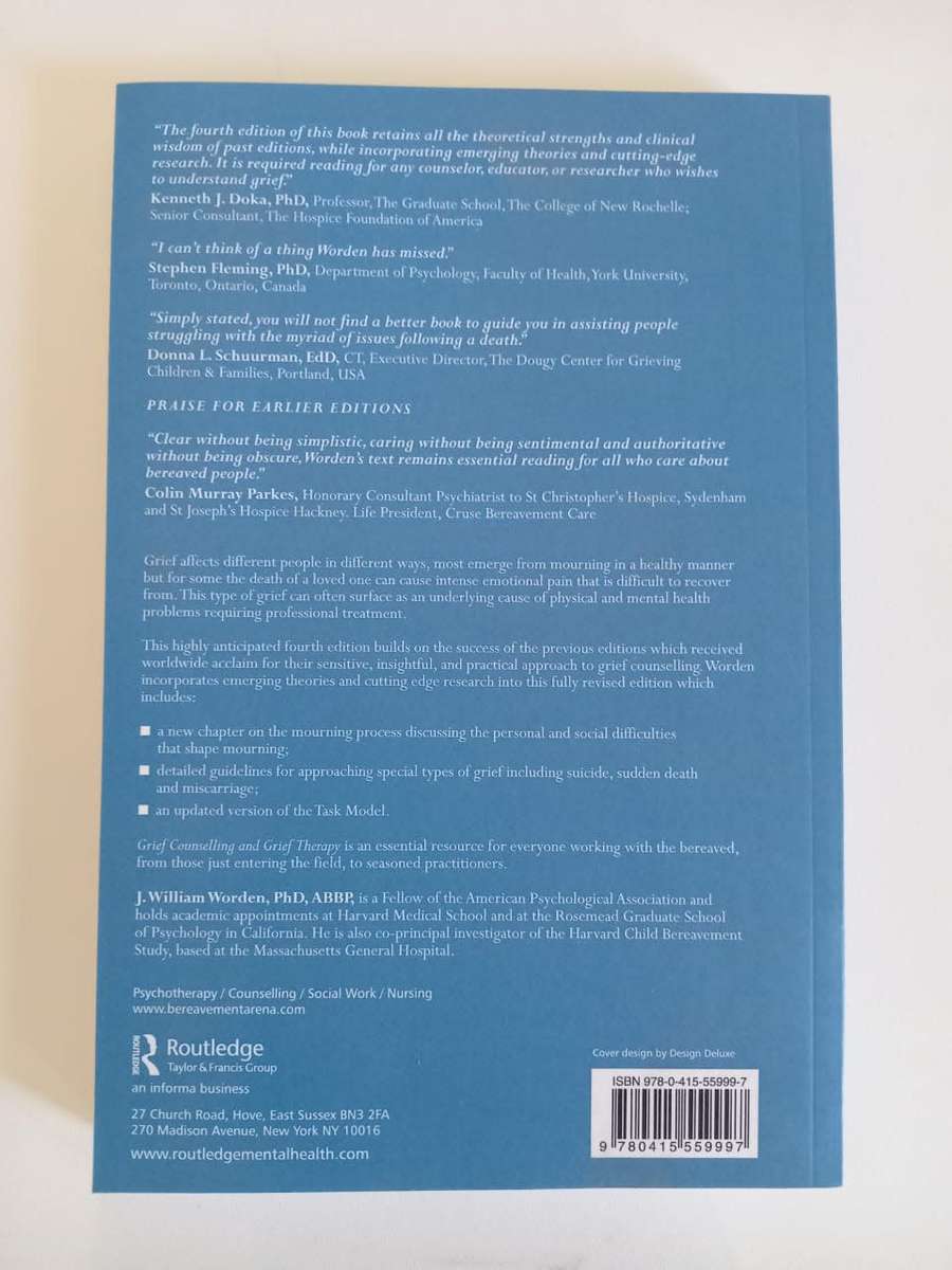 J William Worden - Grief Counselling and Grief Therapy