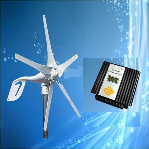 Max 600W/12V/24V Wind Generator + Wind/Solar Hybrid Controller (Max 600W Wind,150W Solar)