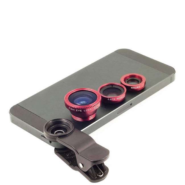 Camera Mobile Phone Lens Fish Eye + Macro + Wide Angle for iphone  Samsung