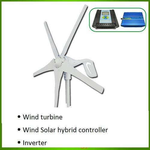 400W Wind Generator Turbine+Charger controller regulator+600W Inverter