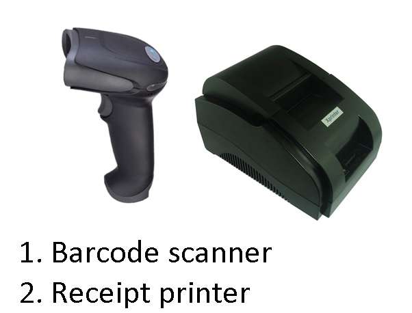 Barcode Scanner and Thermal Printer