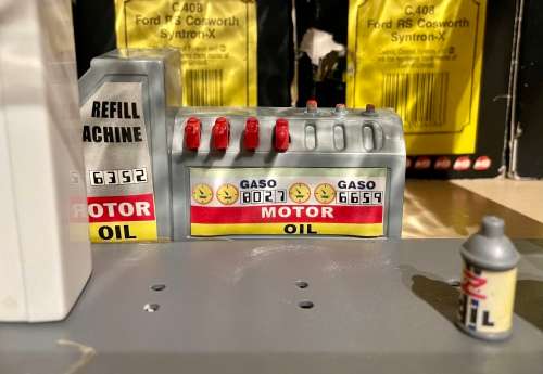 Slot Car Petrol Station Scene