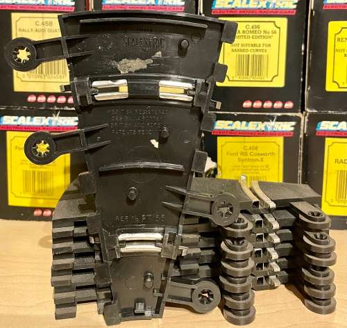 Scalextric Short Corner Track Pieces Part PT55 - 7 Pieces