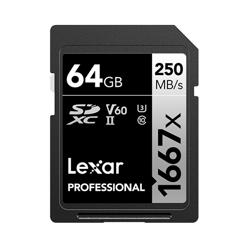 Lexar professional v60  SDXC ii  64gb