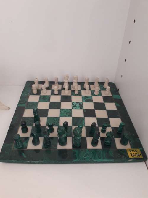 Malachite Chess Set