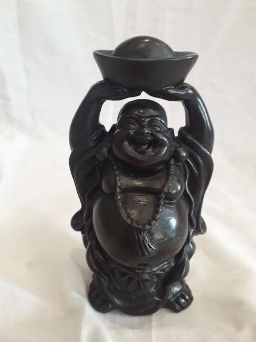 Set of  6 Resin Standing Laughing Buddah Ornament