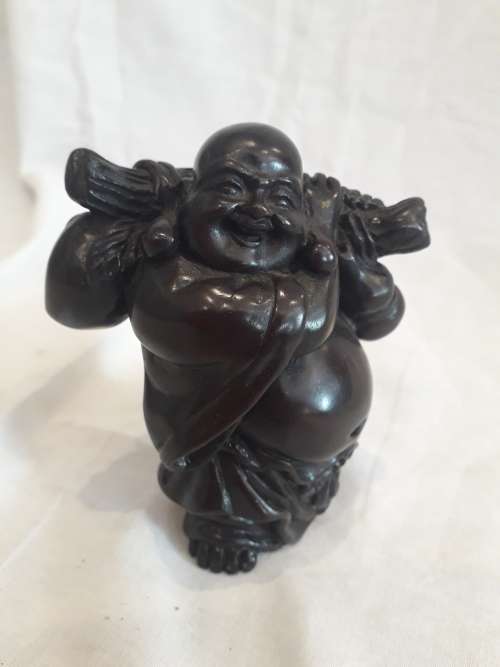 Set of  6 Resin Standing Laughing Buddah Ornament