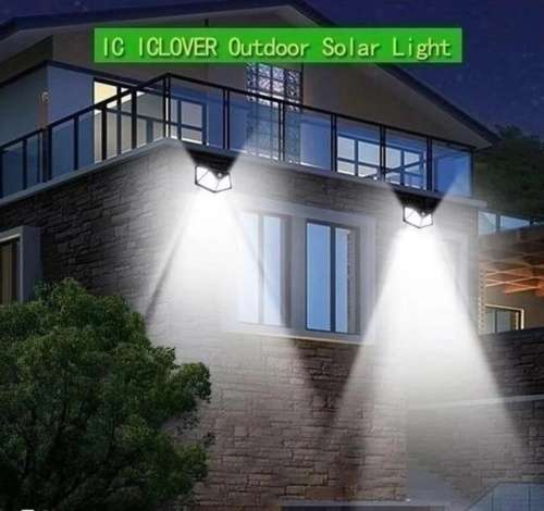 100LED Solar intersaction wall lamp solar light