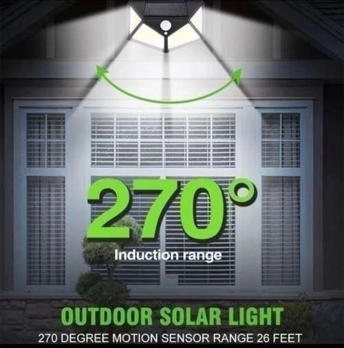 100LED Solar intersaction wall lamp solar light