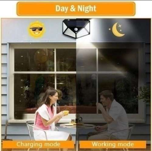 100LED Solar intersaction wall lamp solar light