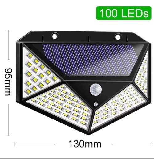 100LED Solar intersaction wall lamp solar light