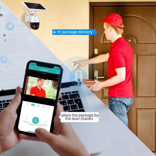 Wifi smart Ip Solar Camera-Wifi PTZ Camera-PTZ Camera-Ip Wireless 360 PTZ  Camera Ip