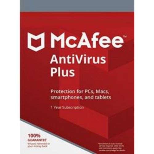 McAfee AntiVirus Plus - 1 Year 3 Devices Key - Anti Virus PC McAfee