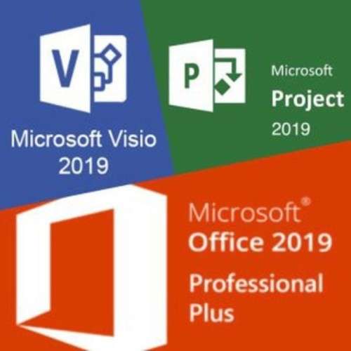 CRAZY COMBO Office 2019 Pro + Project 2019 Pro + Visio 2019 Pro - Genuine Lifetime License
