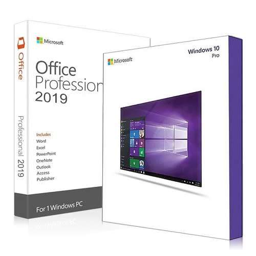 CRAZY SALE | Windows 10 Pro + Office 2019 Professional | LIFETIME ACTIVATION 1PC | 32 and 64 Bit