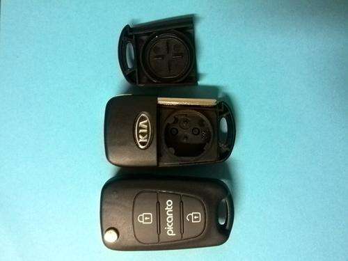 Kia Picanto 3 button flip key blank