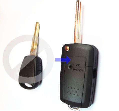 Kia Rio / Accent / Picanto /hyundai i10 1 Button modified flip key shell