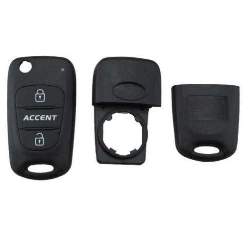Hyundai Accent 3 Button Flip Key Remote Key Blank