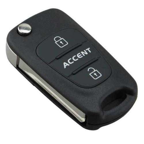 Hyundai Accent 3 Button Flip Key Remote Key Blank