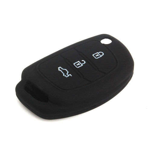Silicone Key Shell Remote Fob Case Cover For Hyundai i20, iX35 2013,2014