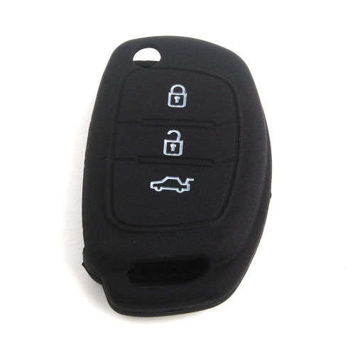 Silicone Key Shell Remote Fob Case Cover For Hyundai i20, iX35 2013,2014
