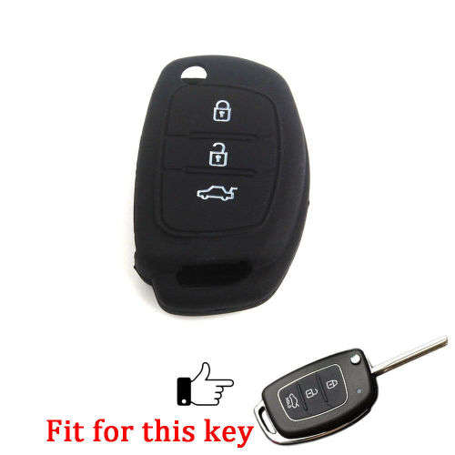 Silicone Key Shell Remote Fob Case Cover For Hyundai i20, iX35 2013,2014
