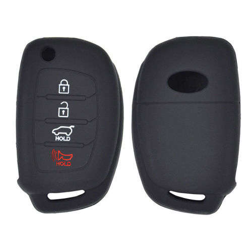 4 Button Silicone Car Key Cover Case For Hyundai iX35