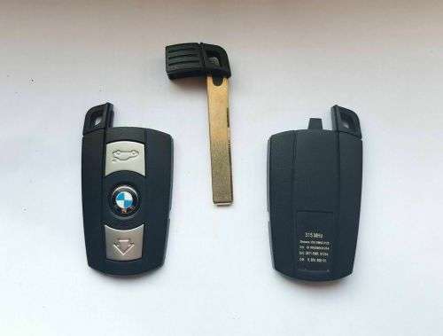 Remote Key Case for BMW 1 3 5 6 Series Smart Key Shell Blade Fob E90 E91 E92 E60 With Battery