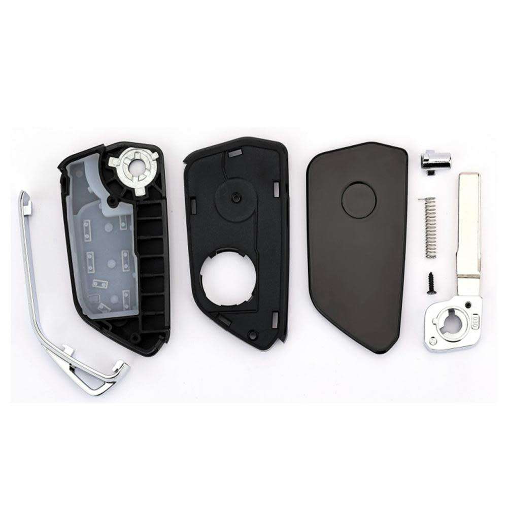 3 Button Golf 8 Style Modified Flip Shell Folding Remote Shell Car Key Case for  Golf Tiguan Polo