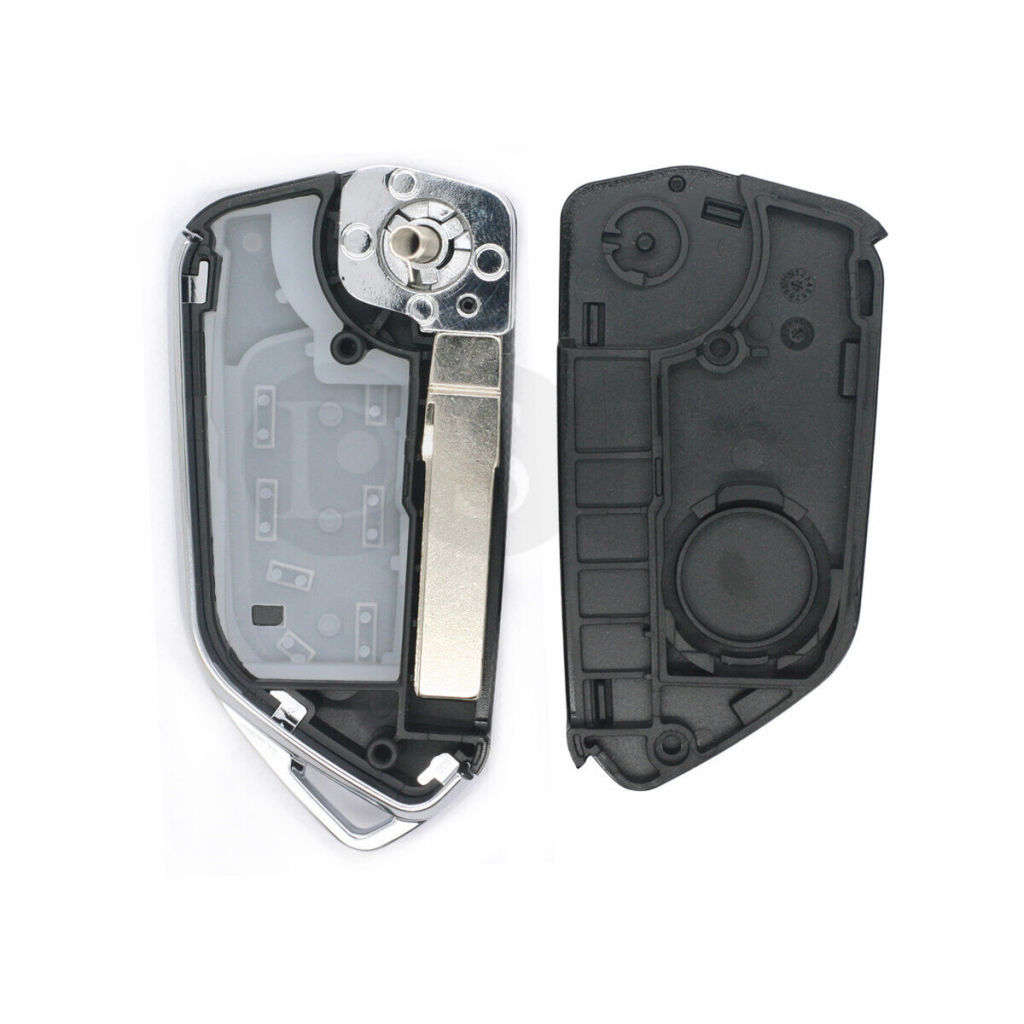 3 Button Golf 8 Style Modified Flip Shell Folding Remote Shell Car Key Case for  Golf Tiguan Polo