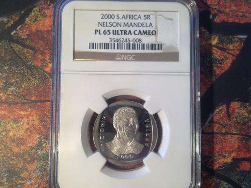 ###2000 PL65 Mandela Coin + 2008 MS67 Mandela Birthday Coin Combo###