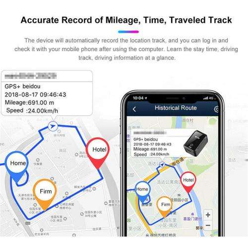 GF-09 PORTABLE MINI GPS TRACKER APP CONTROL ANTI-THEFT DEVICE LOCATOR MAGNETIC VOICE RECORDER FOR CA