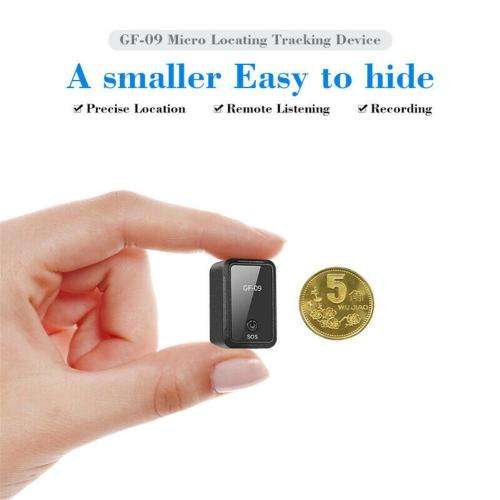 GF-09 PORTABLE MINI GPS TRACKER APP CONTROL ANTI-THEFT DEVICE LOCATOR MAGNETIC VOICE RECORDER FOR CA