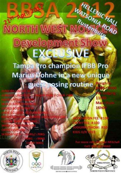 Advertise on stage at BBSA IFBB Show Featuring Marius Dohne