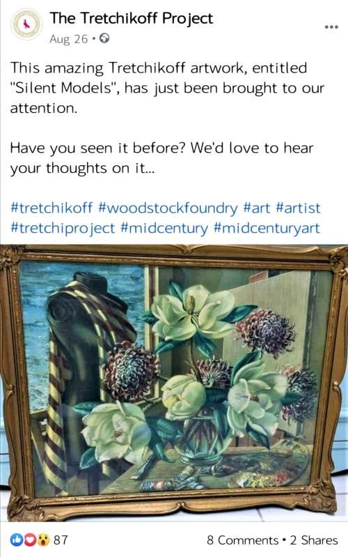 Extremely Rare : Silent Models by Tretchikoff.