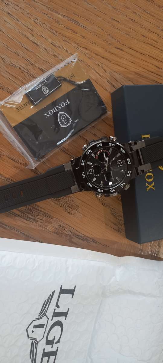 Lige Foxbox mens Wristwatch Black