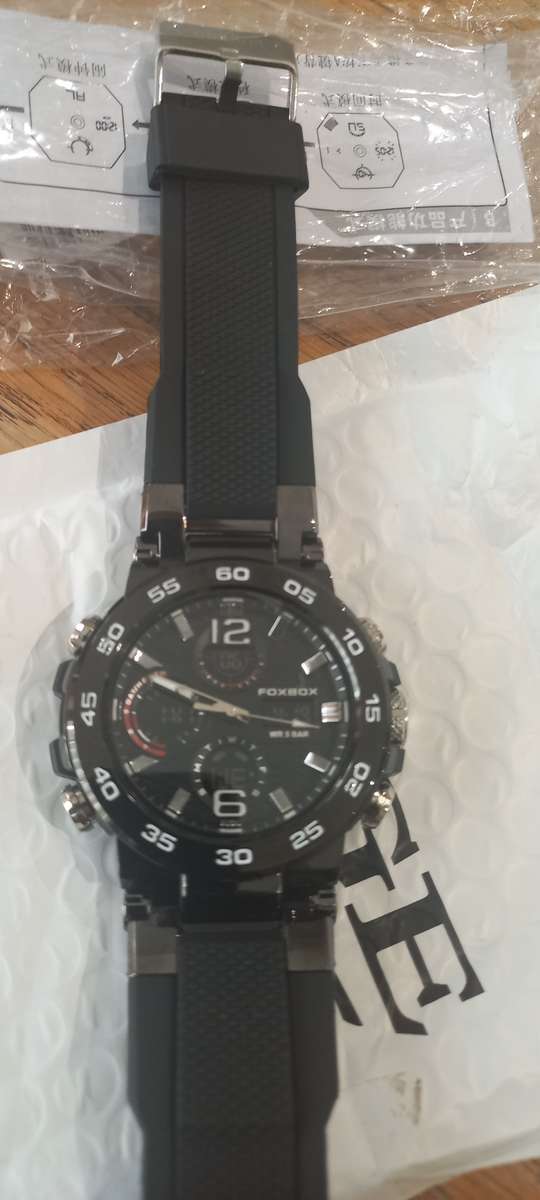 Lige Foxbox mens Wristwatch Black