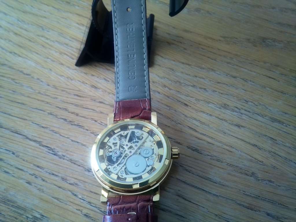 Mens Bussiness and Leasure Skeleton Watch