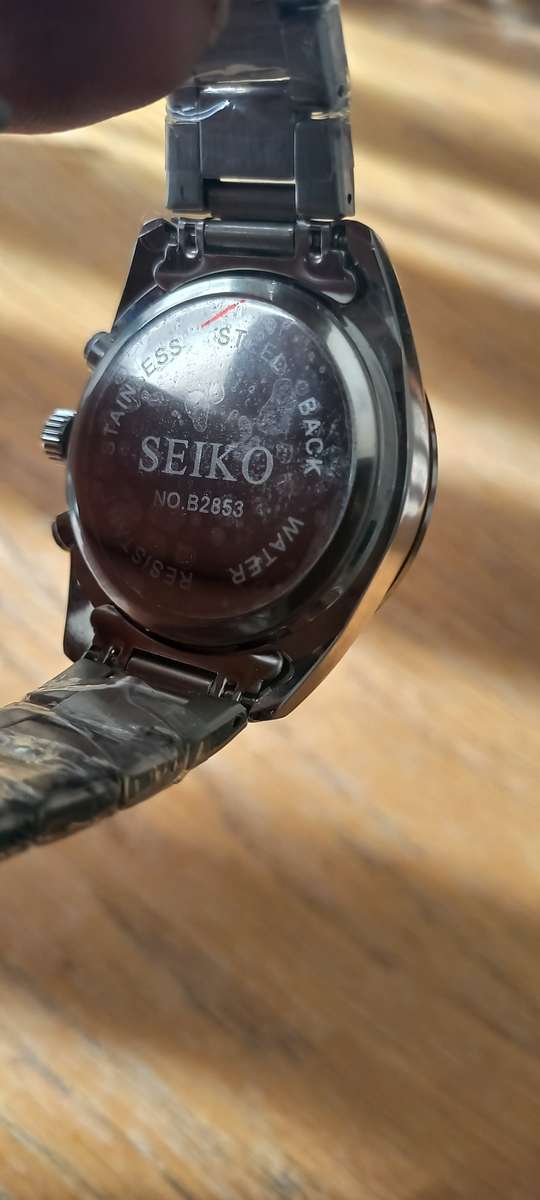 Mens Chronograph Panda Quartz Watch