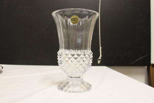 Darques France Genuine Lead Crystal Vase