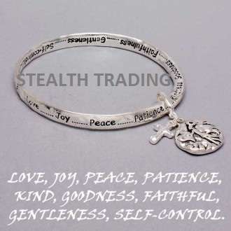 Fruits of the Spirit Bangle with Charm