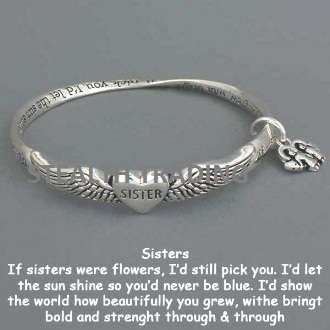 Sisters Inspirational Bracelet Bangle