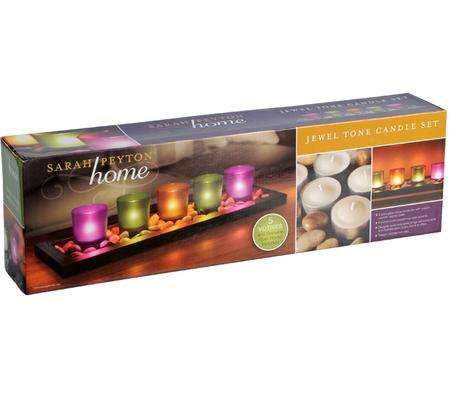Jewel tone Candle Set