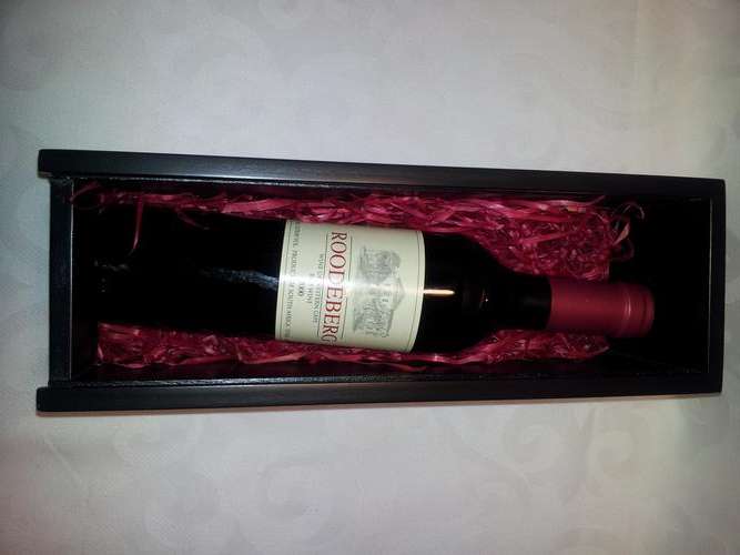KWV Roodeberg Red Blend 2000 375ml in Original Wooden Box